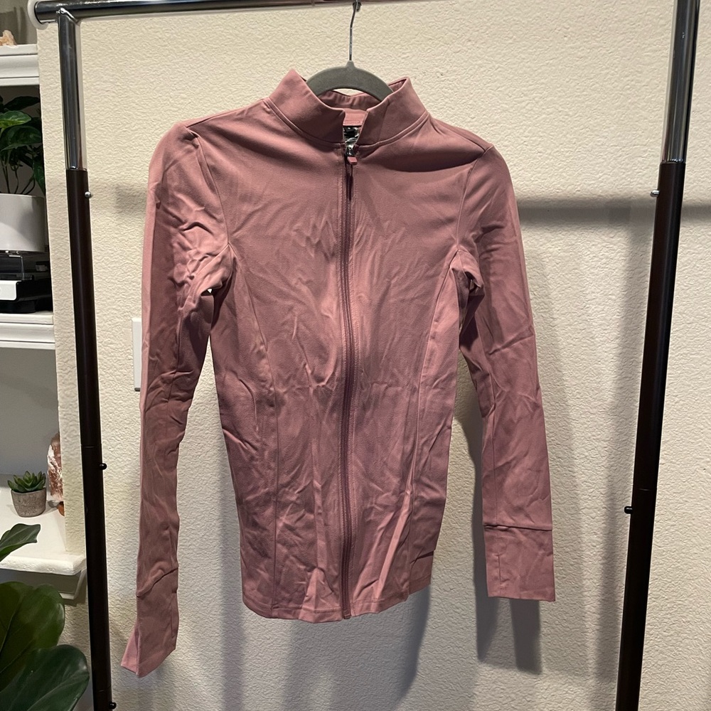 Pink Full Length Zip Jacket | Balance Athletica